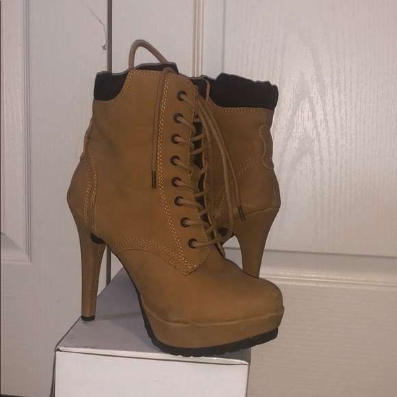 Call It Spring Shoes - Timberland like high heel boats